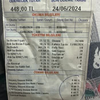 İSKİ Fazla Gelen Su Faturası