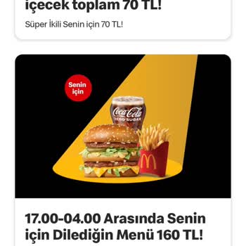 McDonald's Uygulamasında Ciddi Hata