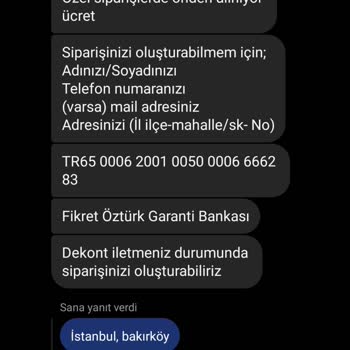 Tino Furniture'dan Aldığım Ürün Teslim Edilmedi, Acil Çözüm Bekliyorum