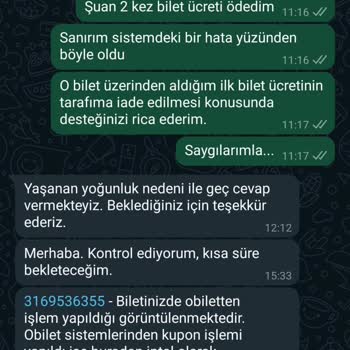 Kamil Koç 2 Kere Bilet Parası Kesti