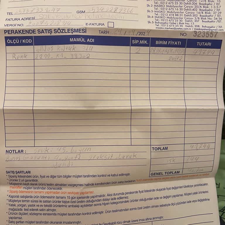 Enza Home Koltuk Ayakları Çıkmadı