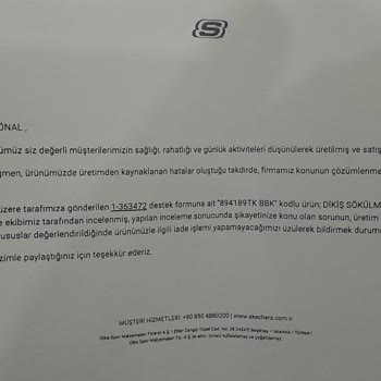 Skechers Ayakkabı Markasının Ayıplı Ürününün Arkasında Durmaması