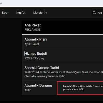 Exxen Üyelik İptal Edilemiyor