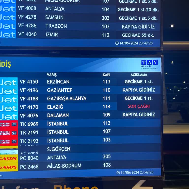 AJet (Anadolu Jet) Uzun Süren Uçuş Ve İlgisizlikle Karşılaştık