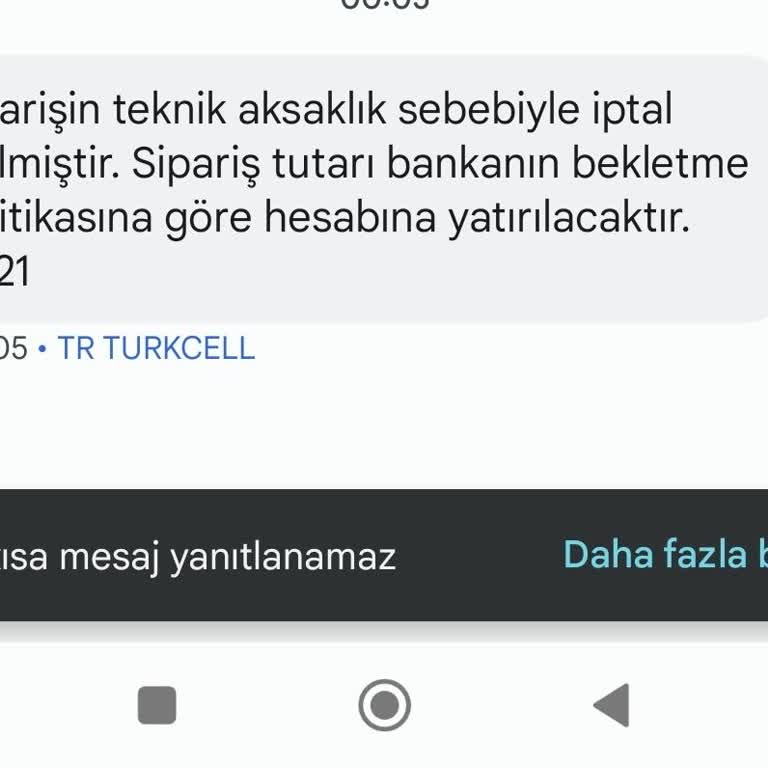 Getir Gece Geç Saatte Sipariş Sorunu Ve Yetersiz Müşteri Hizmeti