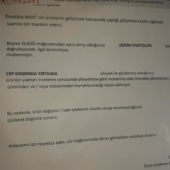 Mavi Marka Pantolonlardaki 1 Sene Sonra Kendiliğinden Çatlama