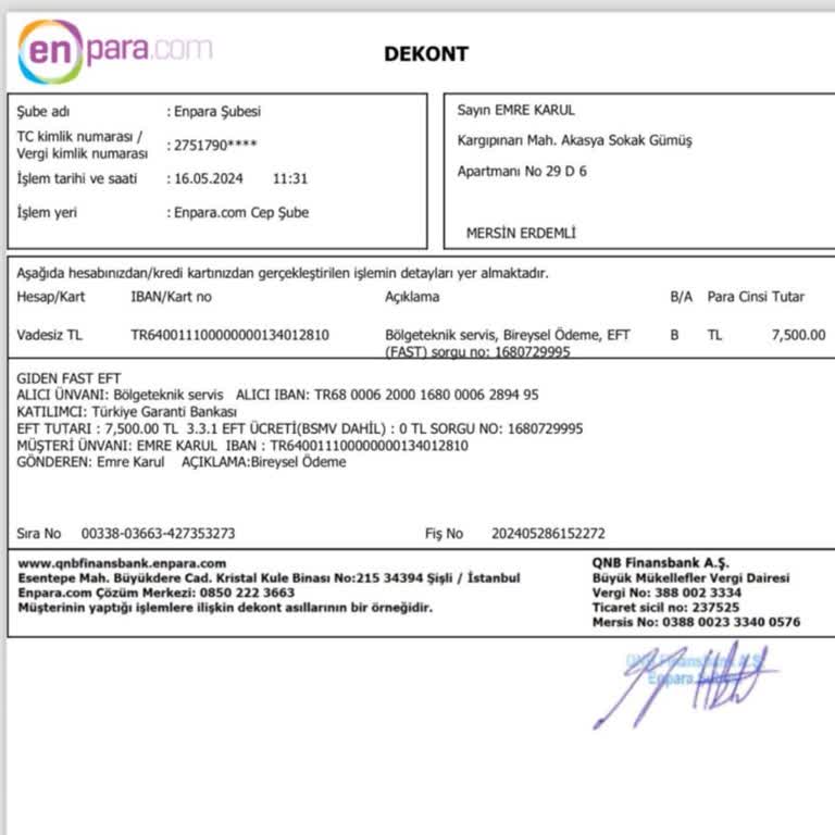 Bölge Teknik Servis Tam Bir Pişmanlıktır