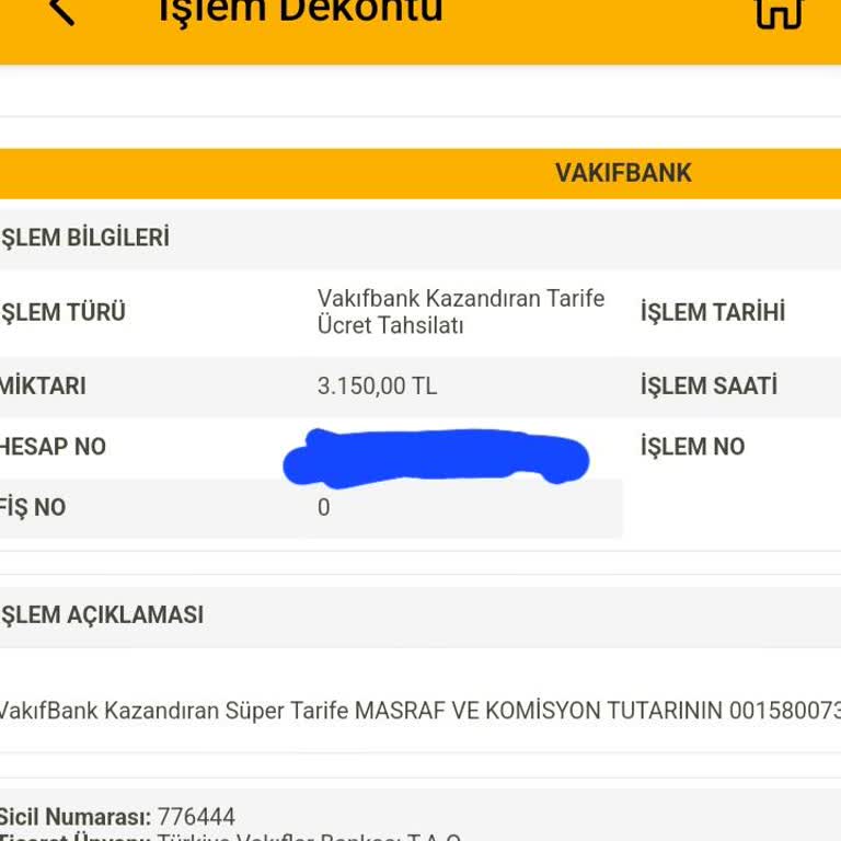 VakıfBank Kazandıran Tarife Kesintisi Yaptı. 3150 TL