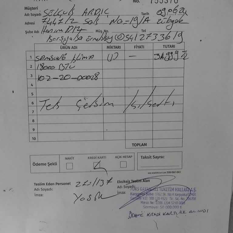 Samsung Yetkili Servis Bizi Aramıyor