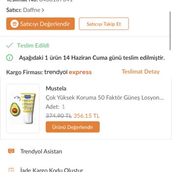 Trendyol Ürün Teslim Edilmedi