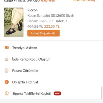 Trendyol Ürün Teslim Edilmedi