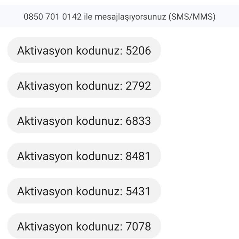 0850 701 01 42 0850 7010142 Aktivasyon