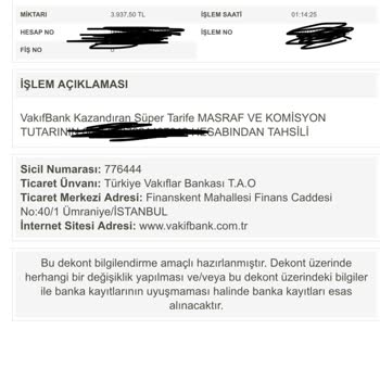 VakıfBank Kazandıran Tarife Adı Altında Para Kesti