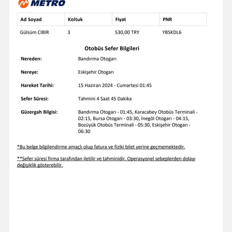 Obilet Gece Otobüs Seferinde Yaşanan Büyük Mağduriyet