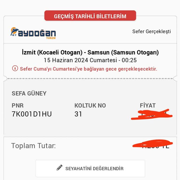 My Aydoğan Turizm'in Yolcuları Mağdur Etmesi