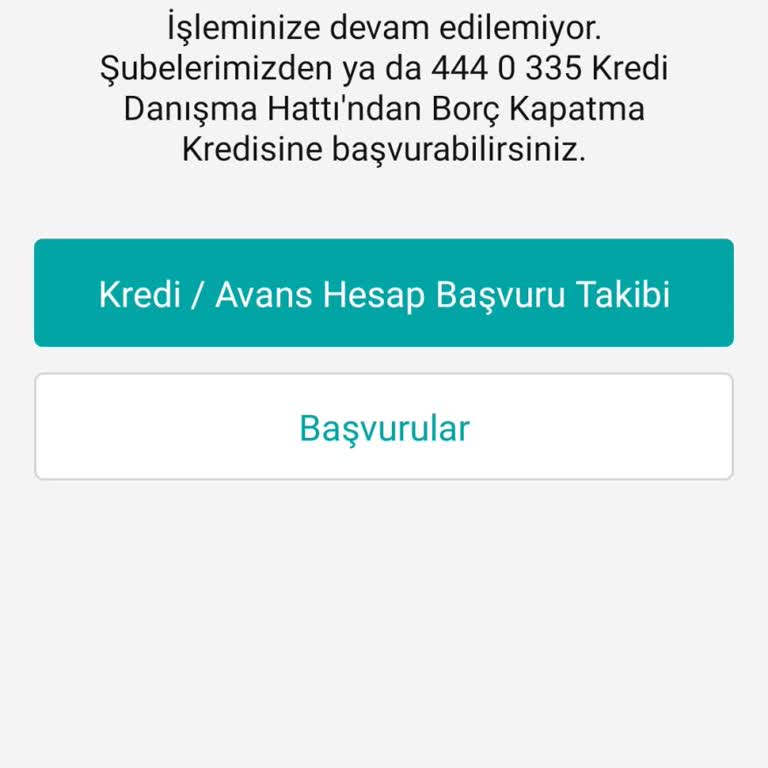 Garanti BBVA Borç Kapatma Kredisi Çıkmıyor
