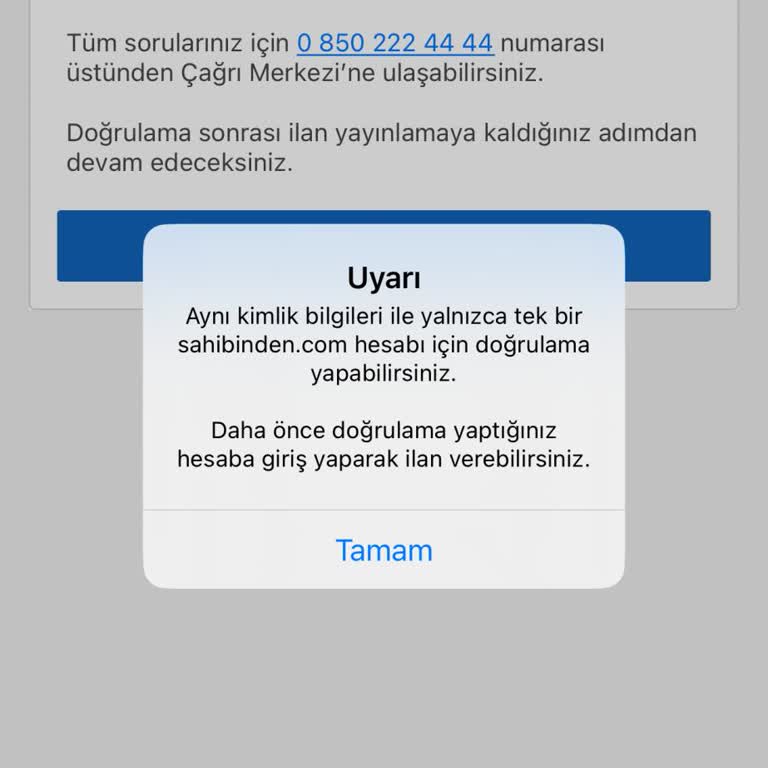 Sahibinden E Devlet Doğrulama