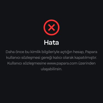 Papara Hesabını Yeni Açtığıma Rağmen Hiçbir Şekilde Giriş Yapamıyorum