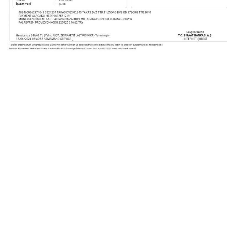 Ziraat Bankası İzinsiz Para Kesintisi Hakkında Yardım Talebi