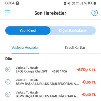 ChatGPT Chat GBT İzinsiz Para Çekme