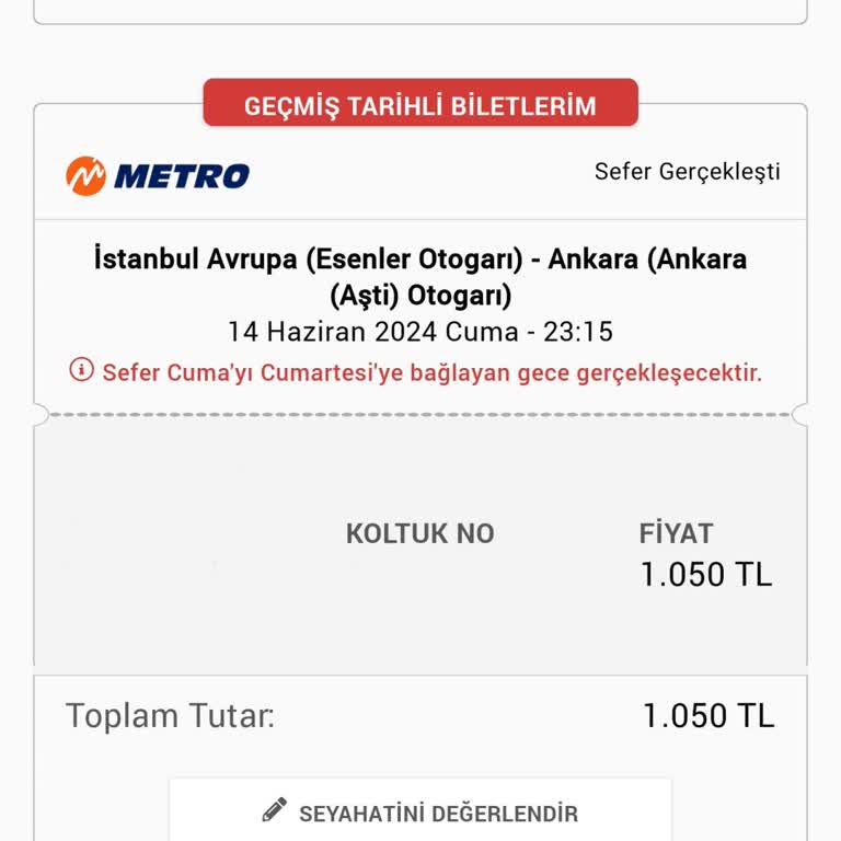 14 Haziran 2024 Metro Turizm Mağdurluğu