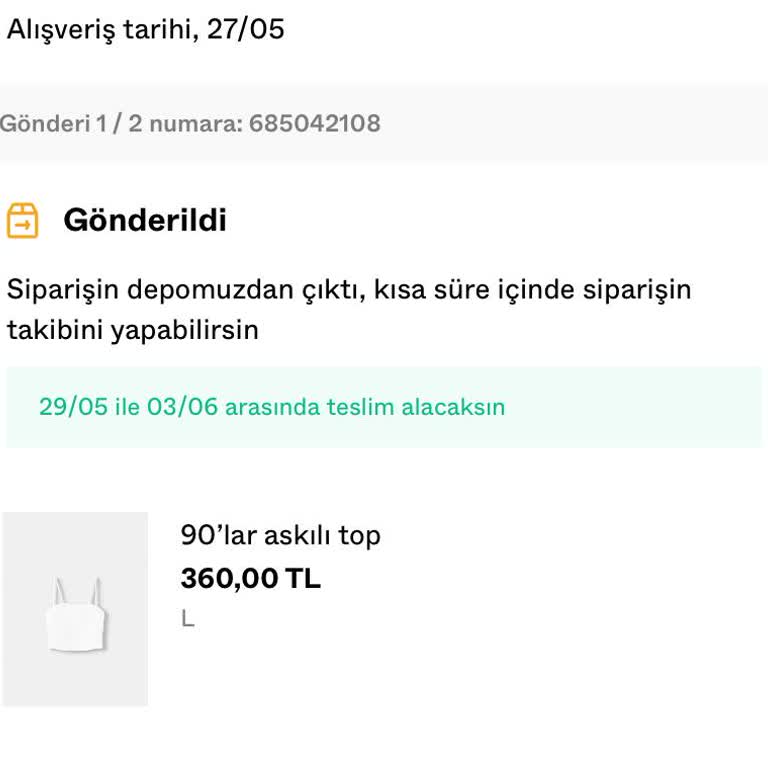 Bershka Uygulamasından Aldığım Ürün Teslim Edilmiyor