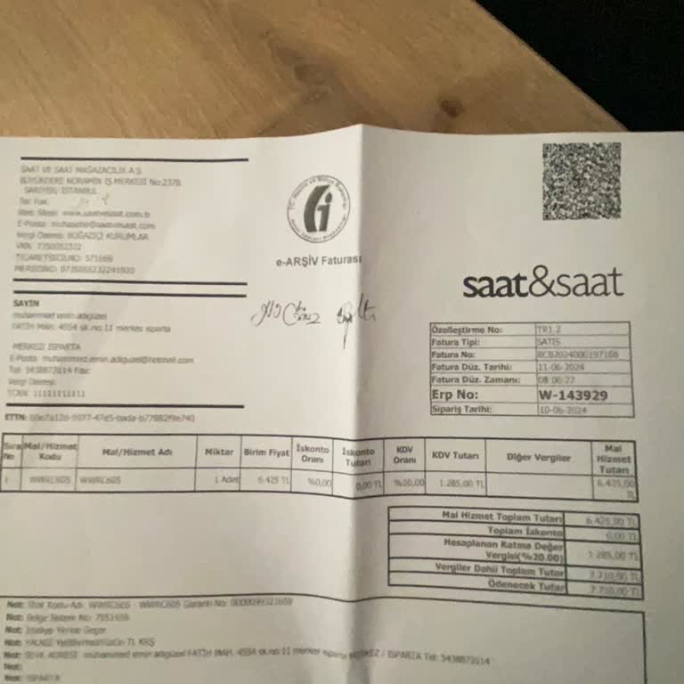 Saat & Saat İade Edilemeyen Ürün Sorunu