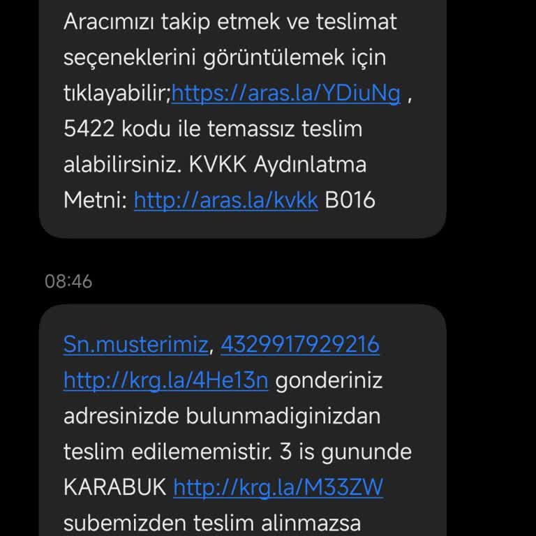 Aras Kargo Yine Evde Yoktunuz Gelin Şubeden Alın Muhabbeti
