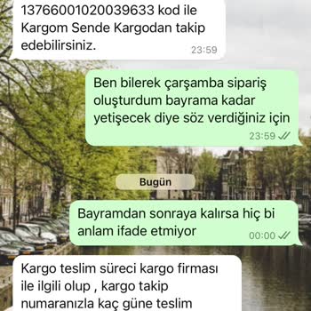 Deniz Butik Ürünün Kargoya Zamanında Teslim Edilmemesi