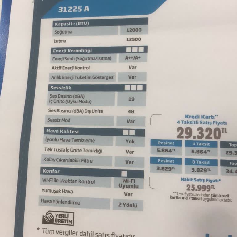 Beko Klima Aldık Kurulmadı