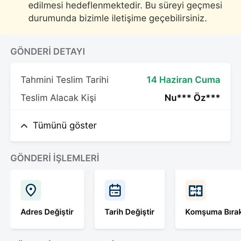 Trendyol Exspres Kargomu Getirmiyor