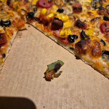 Little Caesars Pizzanın İçinden Çıkan Yabancı Madde