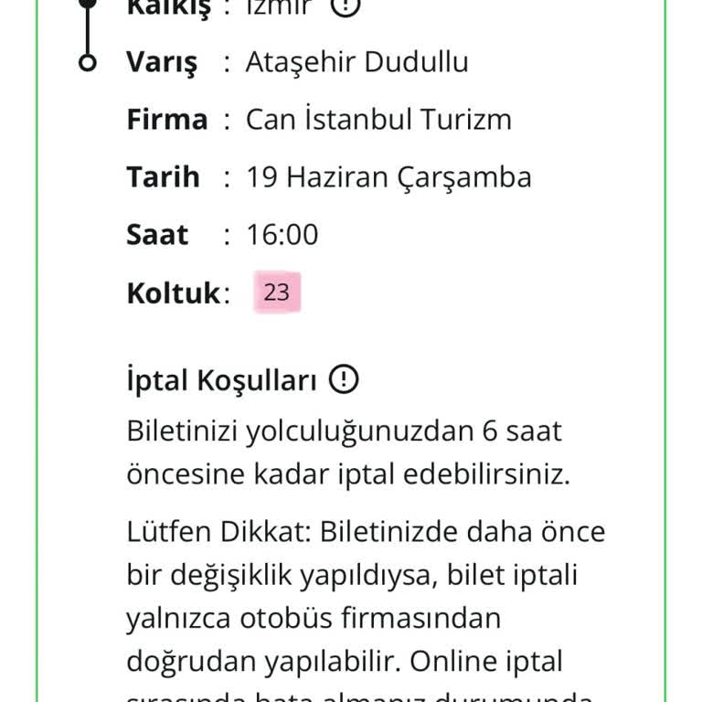 En Uygun Bilet İptal