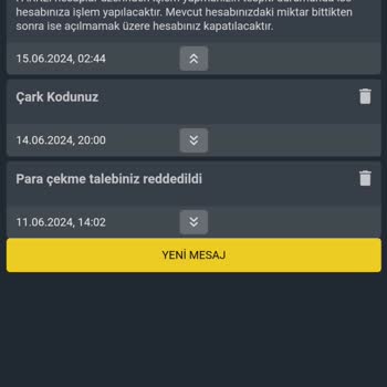Betcio Çekim Yapmama İzin Verilmedi