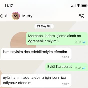 Mutty İade'mi Bir Aydır Yatırmıyor