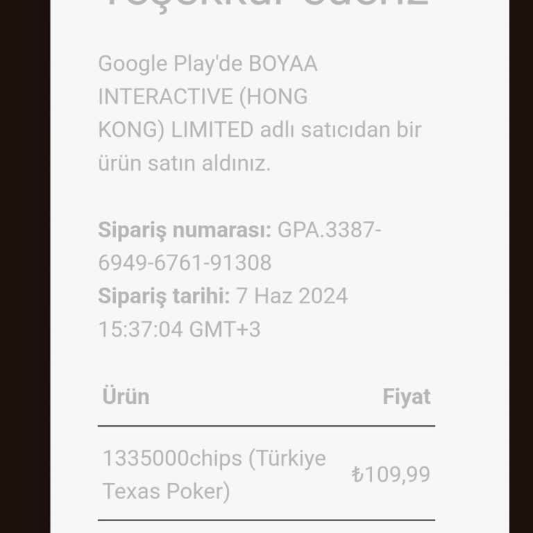 Boyaa Poker Ödeme Sorunu Çip Satın Aldım Gelmedi İkinci Kez Aynı Oldu