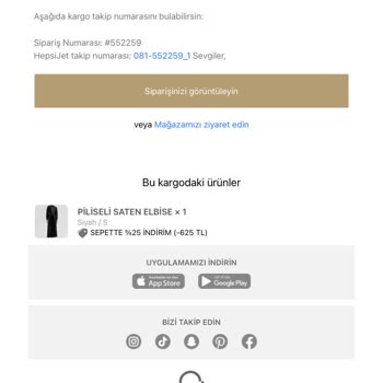 Touché Privé Siparişim Dışında Yanlış Sipariş Geldi!