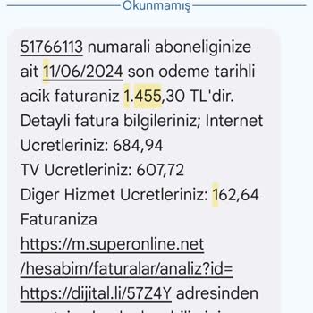 Turkcell TV+ Turkcell Fahiş Fatura Gönderiyor.