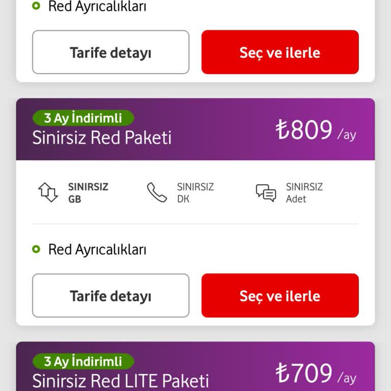 Vodafone Uçuk Fiyatlı Geçebileceğim Tarife Teklifleri