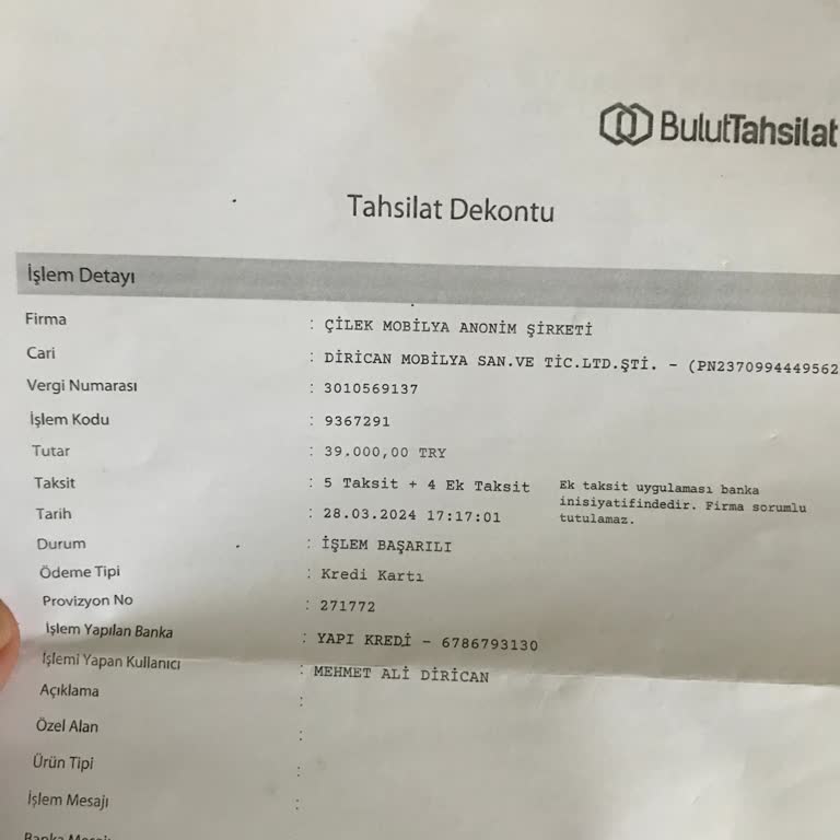 Çilek Mobilya Çilek Teslimat Sorunu