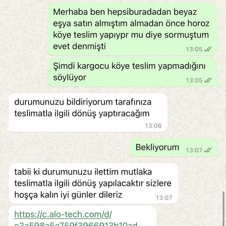 Horoz Lojistik Köye Taşımamız Var Deyip Sonrasında Merkezden Alın Dedi