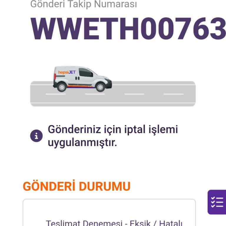 Sorumsuz Hepsijet Canı İstemediği İçin Paketi Geri Yolluyor!