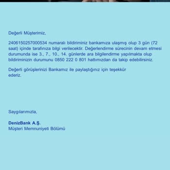 Denizbank Kartımdaki Limiti Kullandırtmıyor