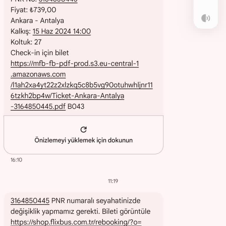 Kamil Koç Habersiz Koltuk Değişikliği