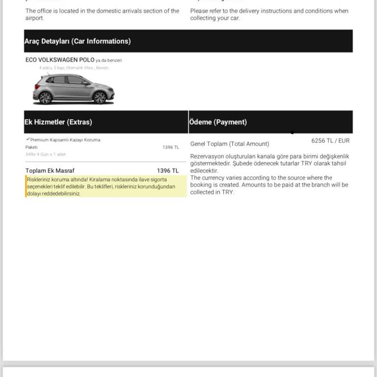 Wish Araç Kiralamak İstedim Kardeşimin Süreceği Düşünülerek Aracı Vermedi