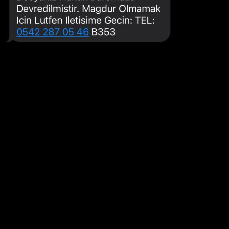 Güven Hukuk (Sms) Sayin İlgili, Borçlu Olduğunuz Dosyanız Aldatmaca Yalan Mesajı Geldi!