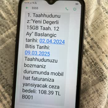 Türk Telekom Mobil 1280₺ Faturayı Açıklayamıyor