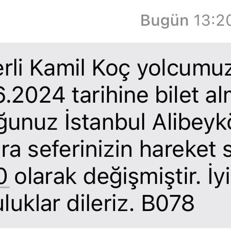 Kamil Koç Sorumsuzluğu Ben Böyle Bir Şey Görmedim.