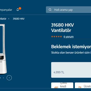 Beko 31680 Hkv Vantilatör Sipariş Ettim Mağdur Oldum