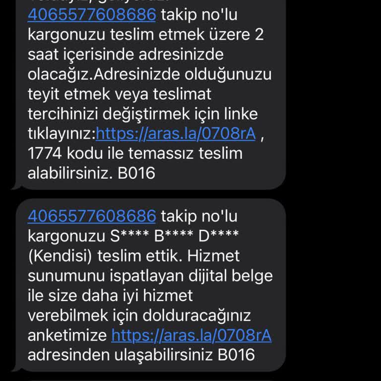 Aras Kargo Teslim Edildi Diyor Ama Kargo İçin Benimle İletişim Kurmuyor